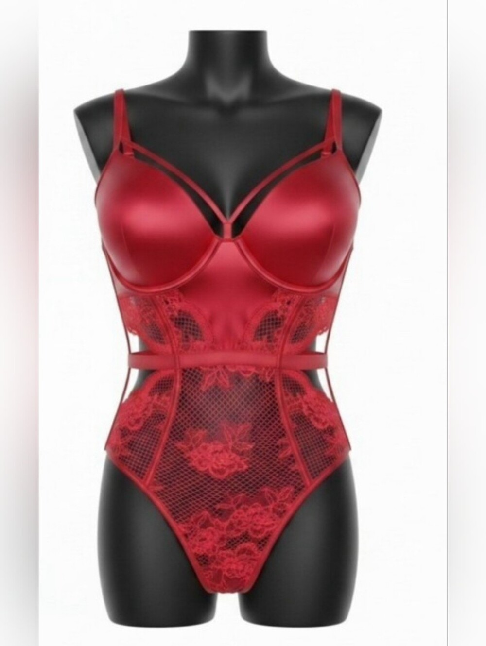 Victoria's Secret Lace & Satin Bodysuit